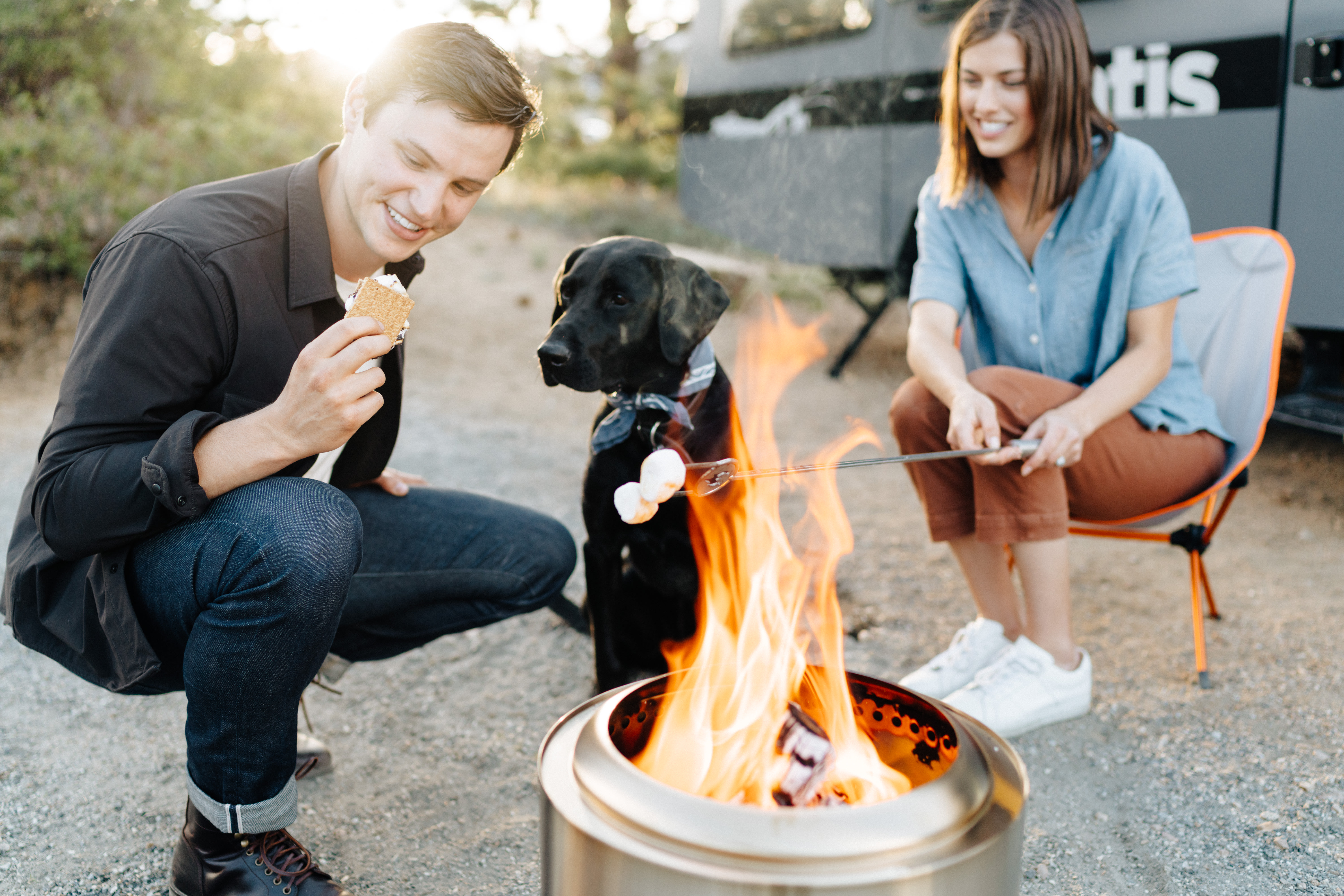 Ranger 15" Fire Pit + Surround Lite Bundle
