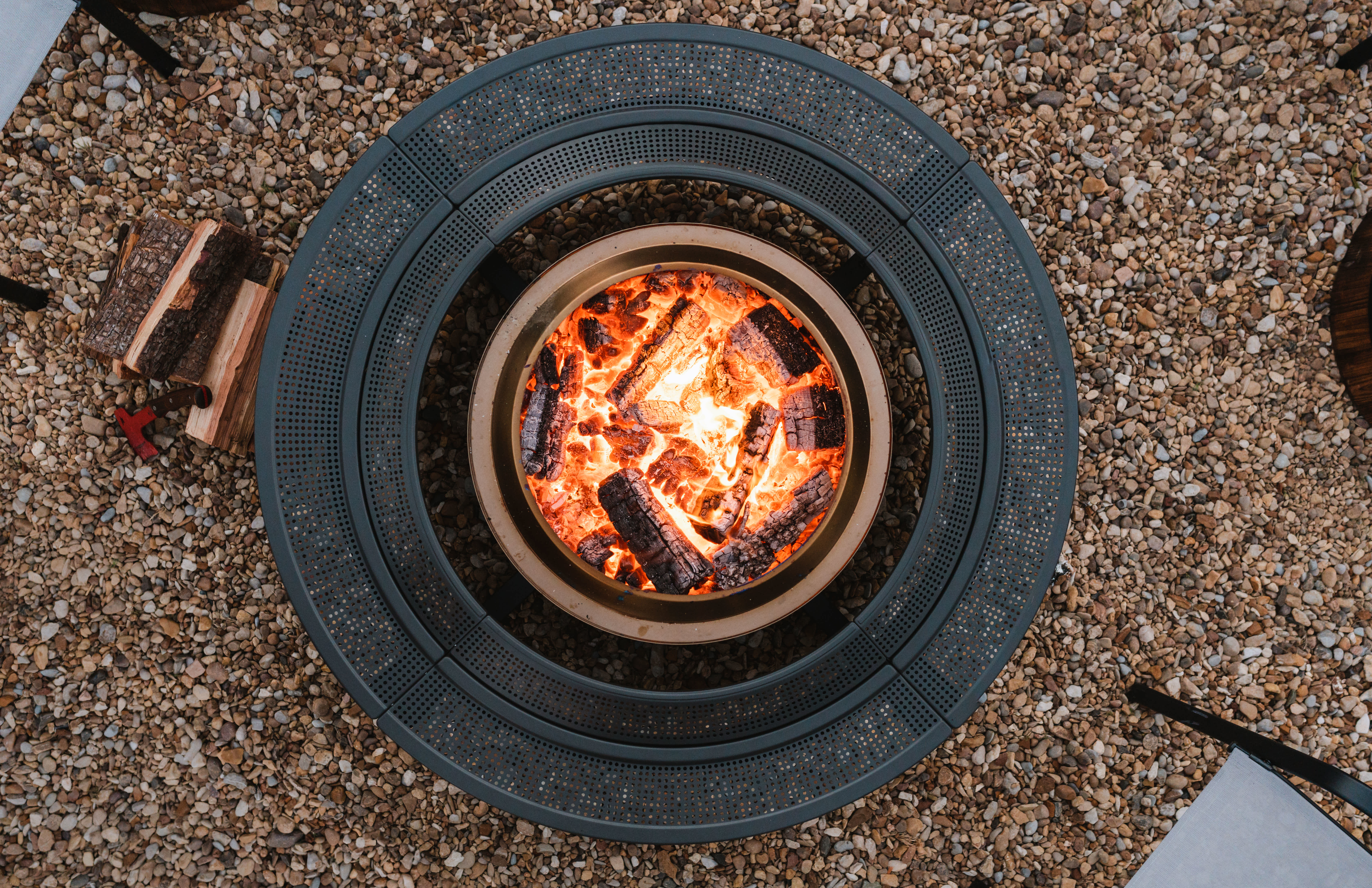 Ranger 15" Fire Pit + Surround Bundle