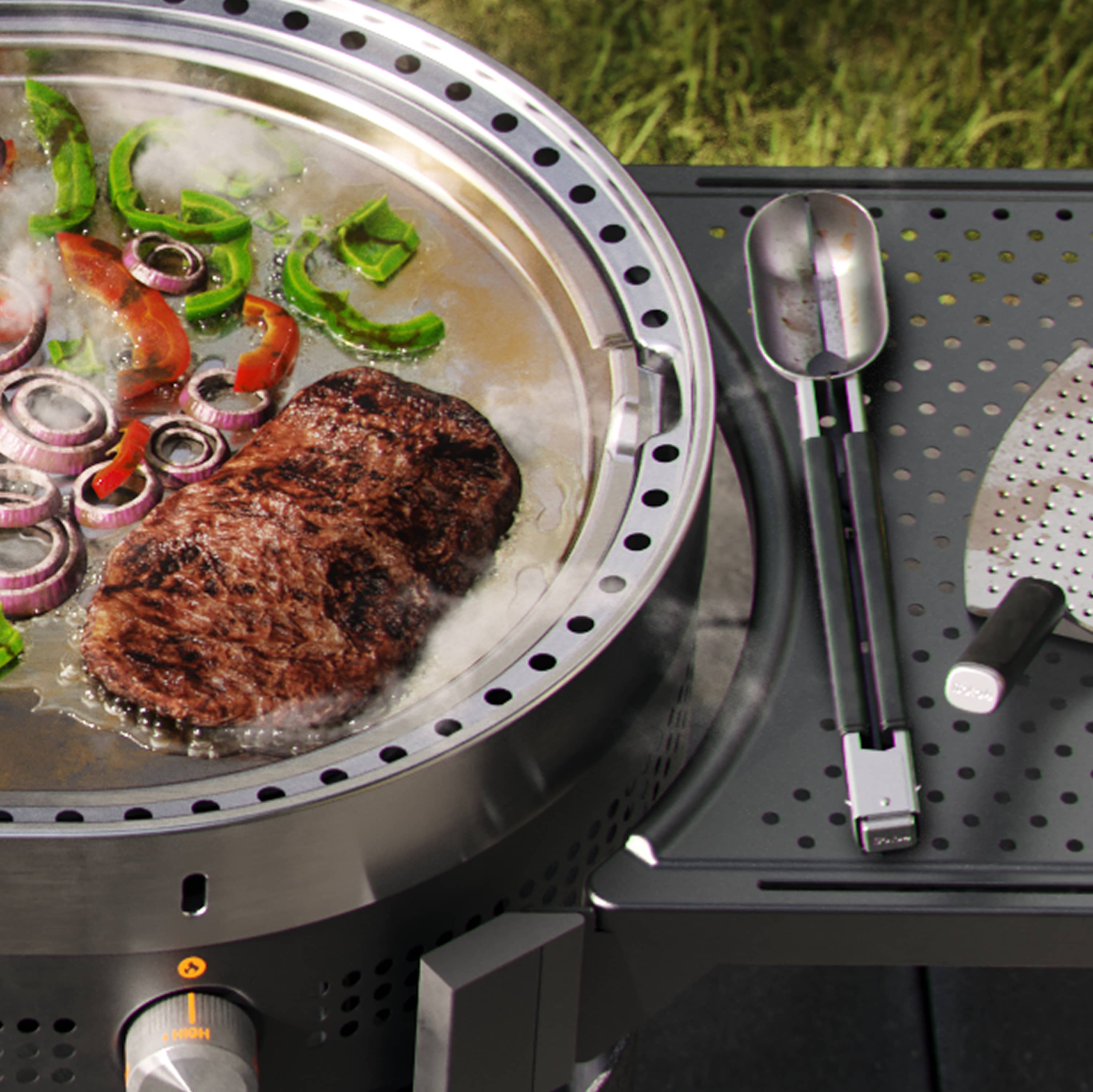 Steelfire Griddle Scoop Tongs