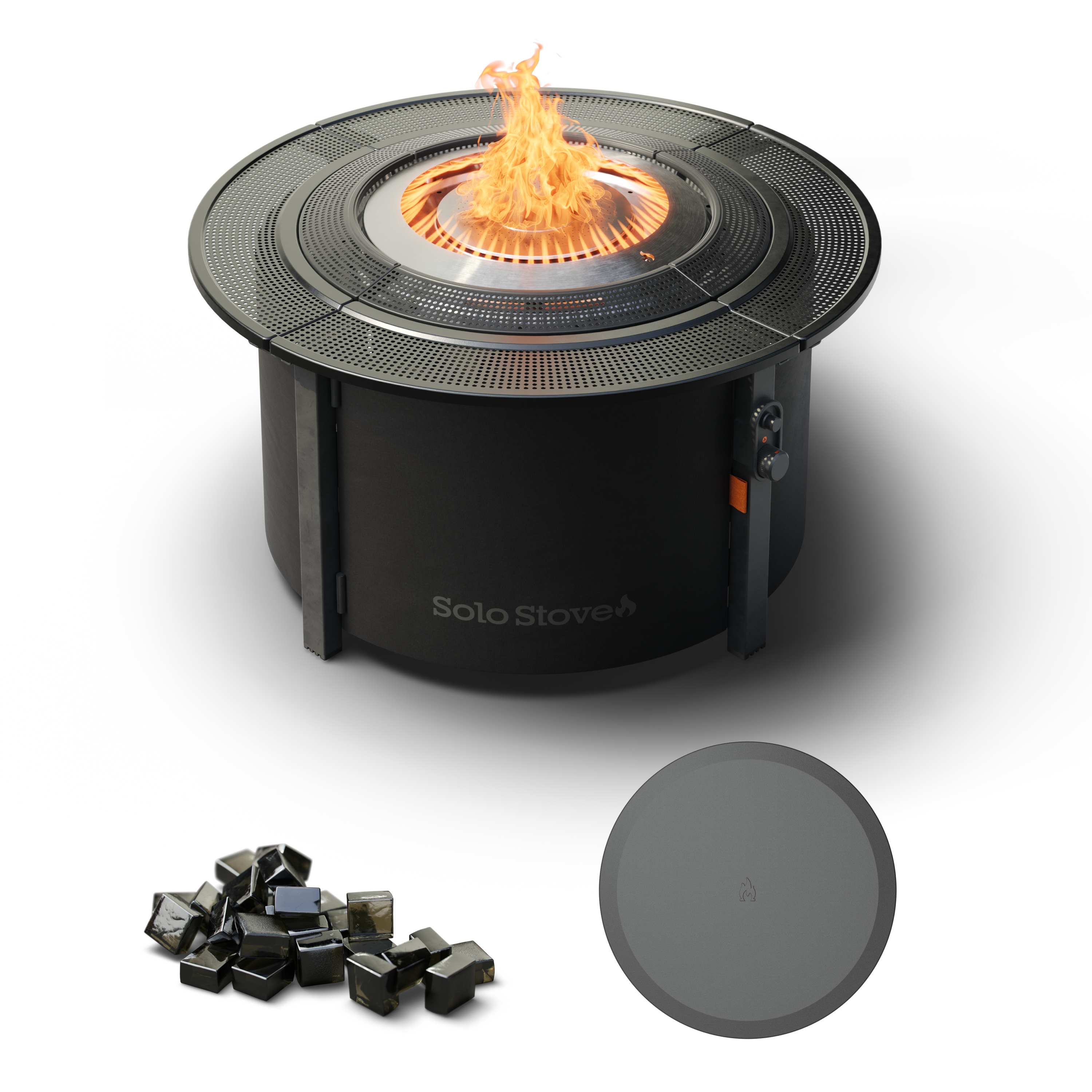 Infinity Flame Propane Fire Pit  + Surround Surface