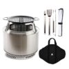 Yukon 27" Fire Pit Flame and Feast Bundle