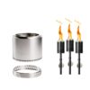 Yukon 27" Fire Pit + Torches Bundle