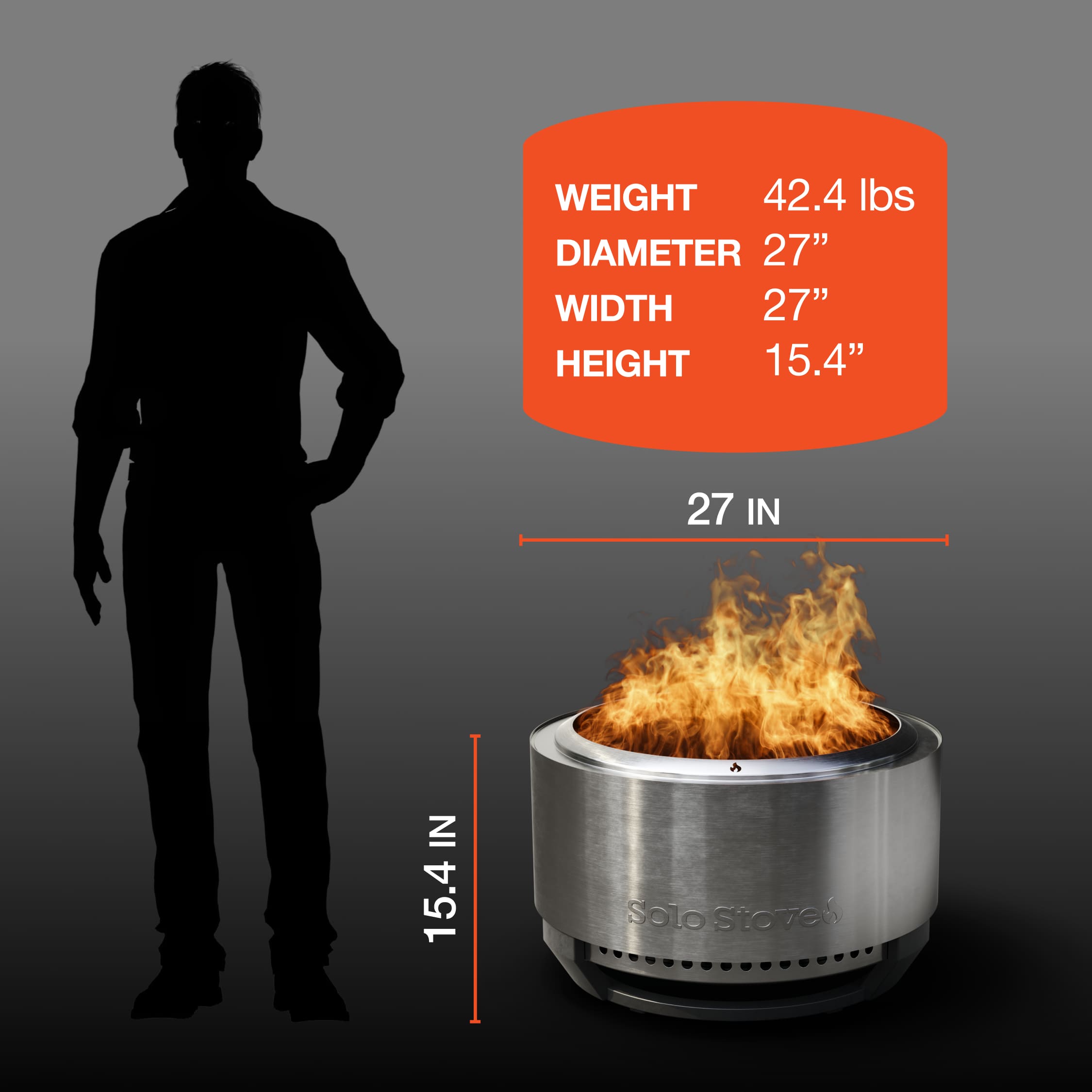 Summit 27" Fire Pit + Torches Bundle