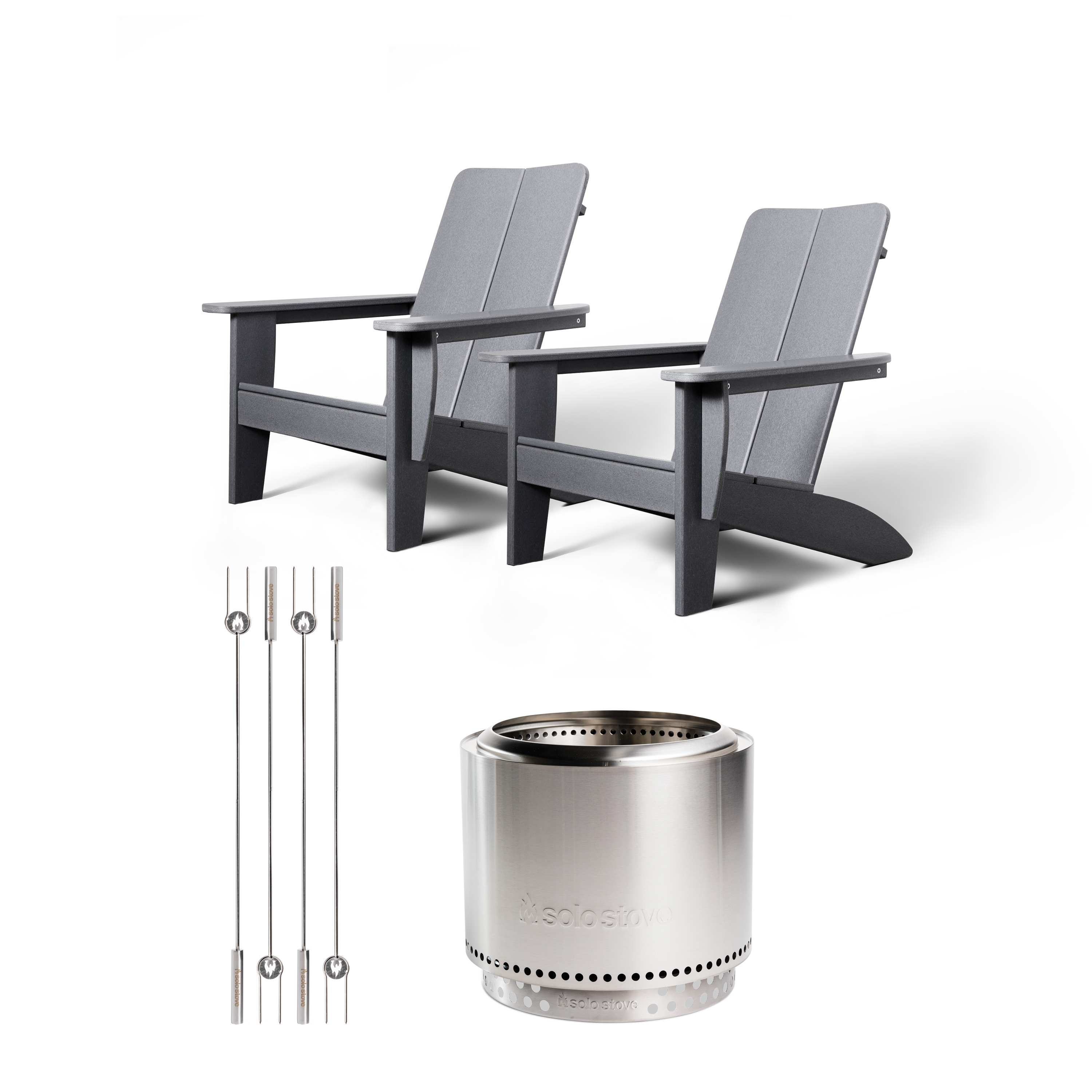 Yukon 27" Fire Pit Deluxe Deck Bundle